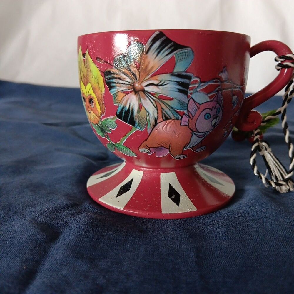 Disney Disney Parks Alice in Wonderland Hand Painted Teacup Ornament Decoupage - Picture 11 of 16
